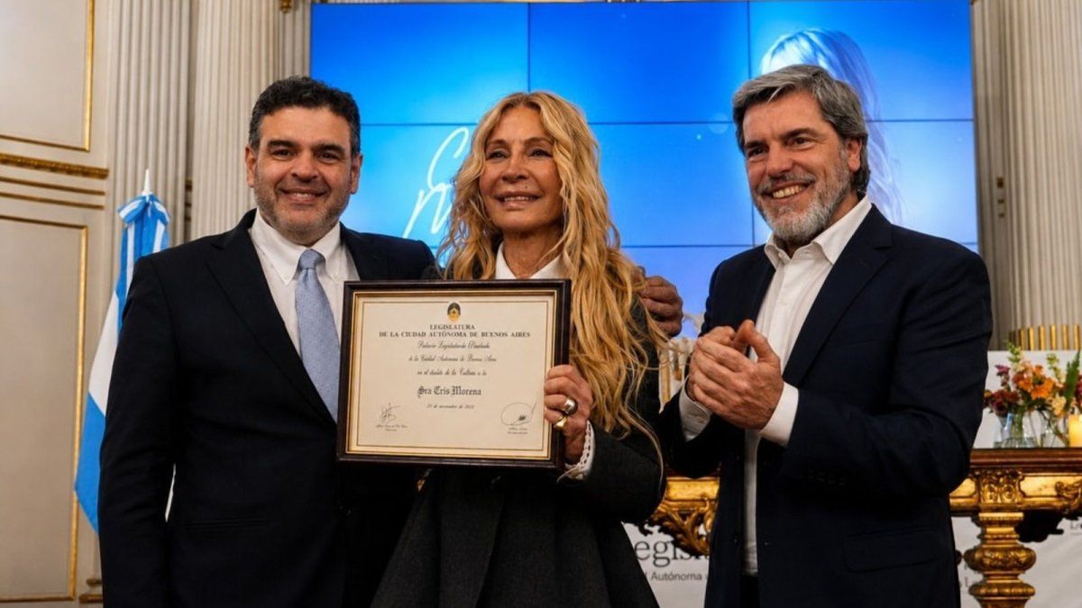 Cris Morena fue reconocida como Personalidad Destacada de la Cultura en la Legislatura porteña