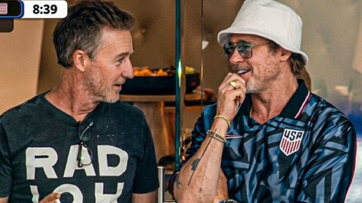 Brad Pitt y Edward Norton revivieron El club de la pelea en el Mundial 2026 durante el partido entre EEUU y Turquía