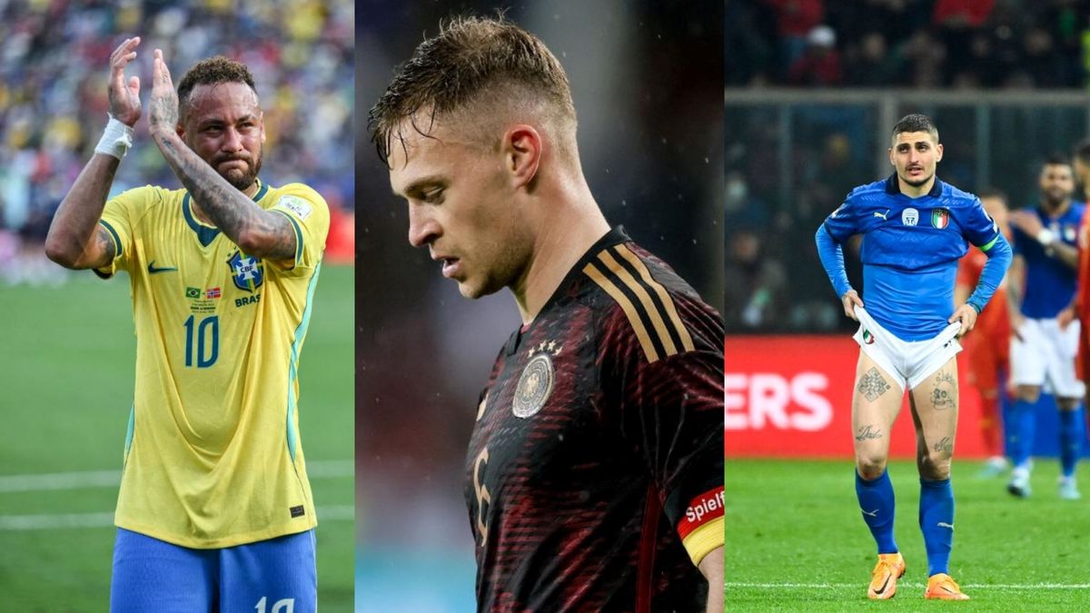 por primera vez Brasil, Alemania e Italia no estarán en cuartos de final de un Mundial