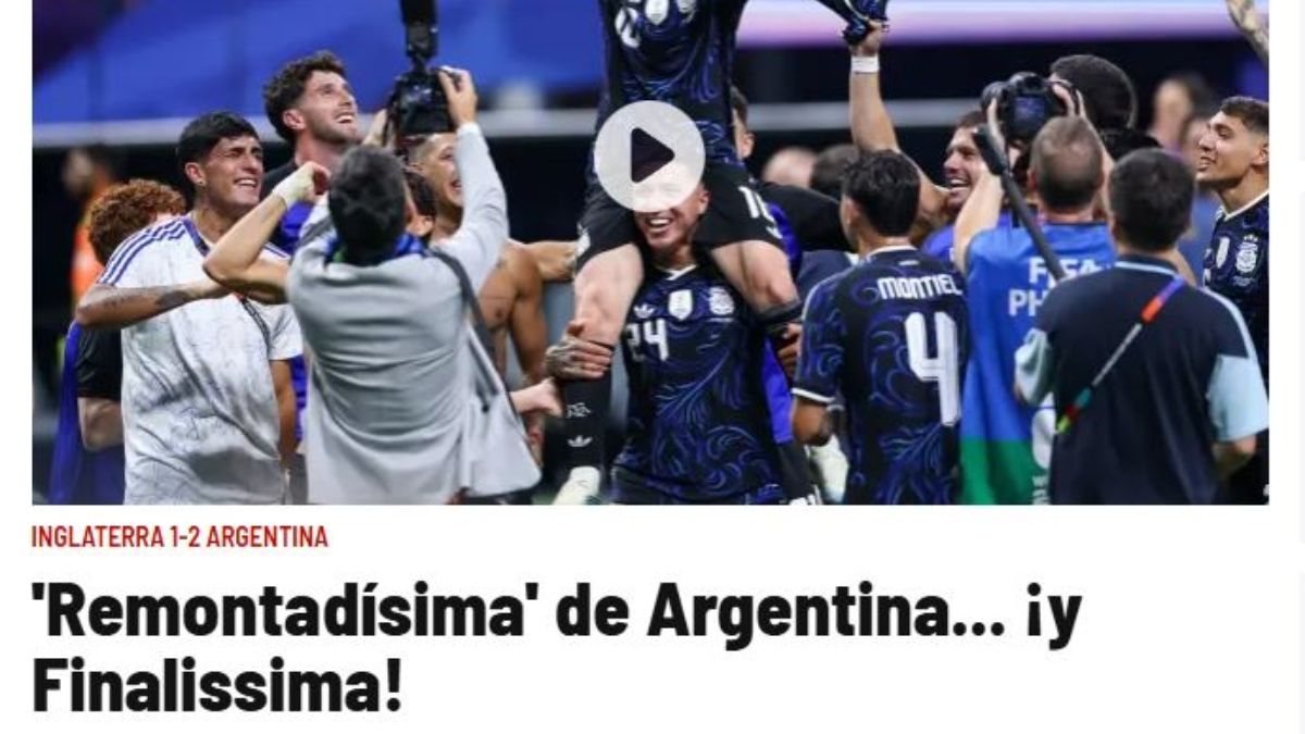 Cómo reflejaron los diarios del mundo la victoria de la Selección argentina y su clasificación a la final del Mundial 2026