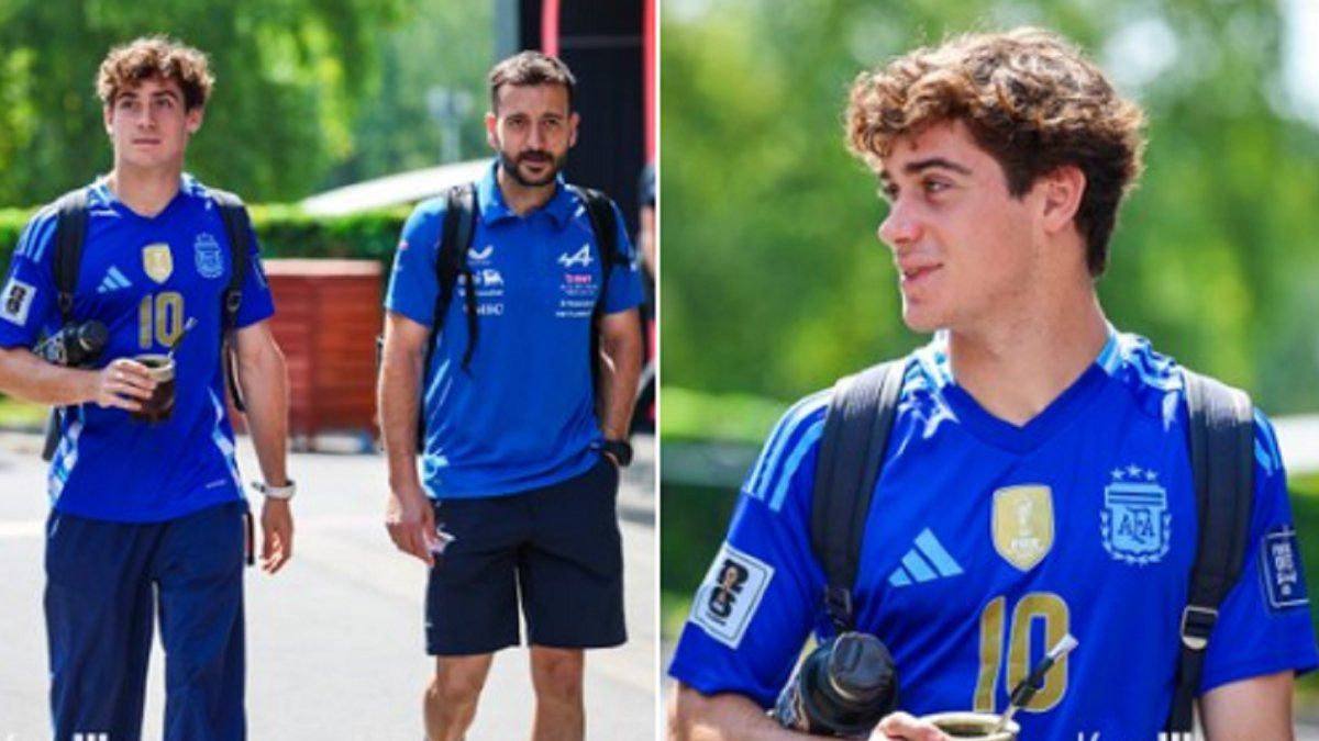 Franco Colapinto festejó la clasificación de la Selección argentina a la final del Mundial: Un minuto de silencio…