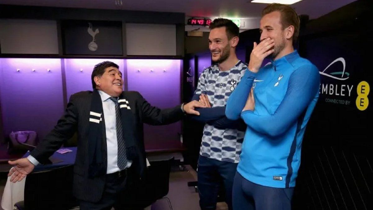 Cuando Diego Maradona conoció a Harry Kane y le dio un consejo para definir ante el arquero