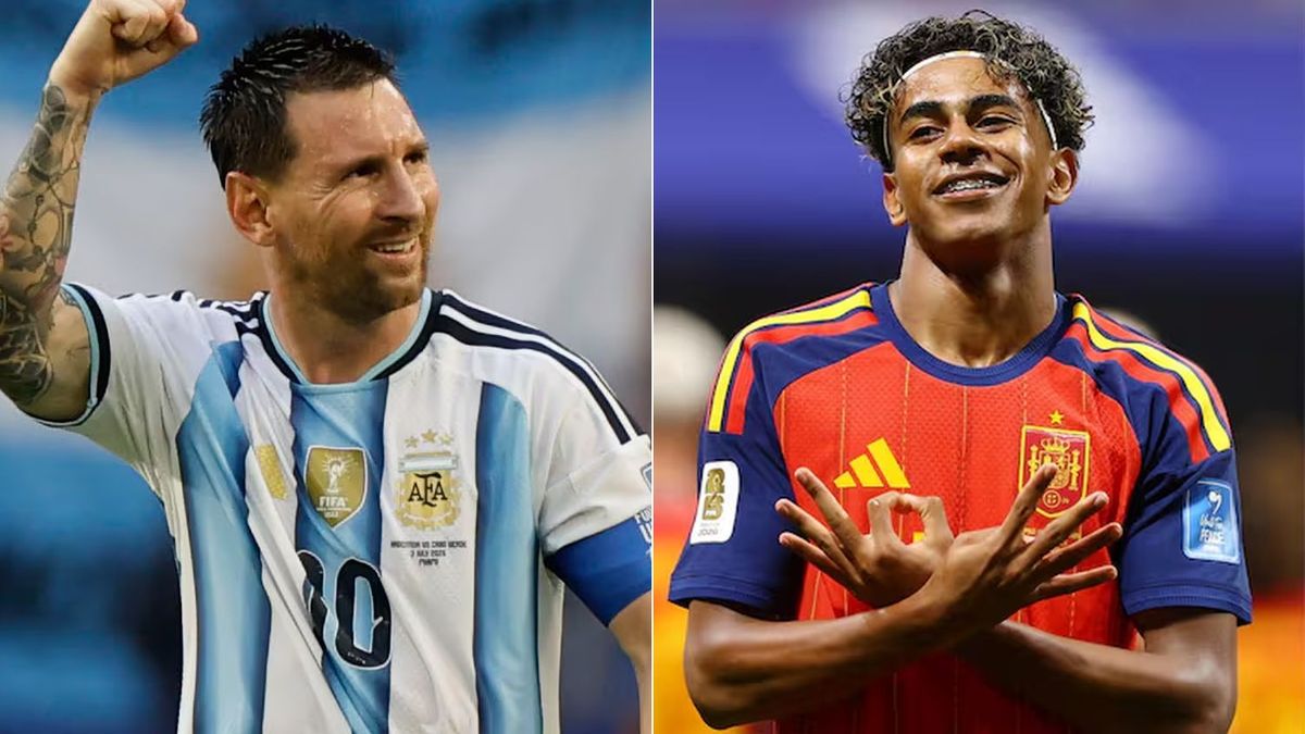 Barcelona homenajeó a Lionel Messi y Lamine Yamal antes de la final entre Argentina y España