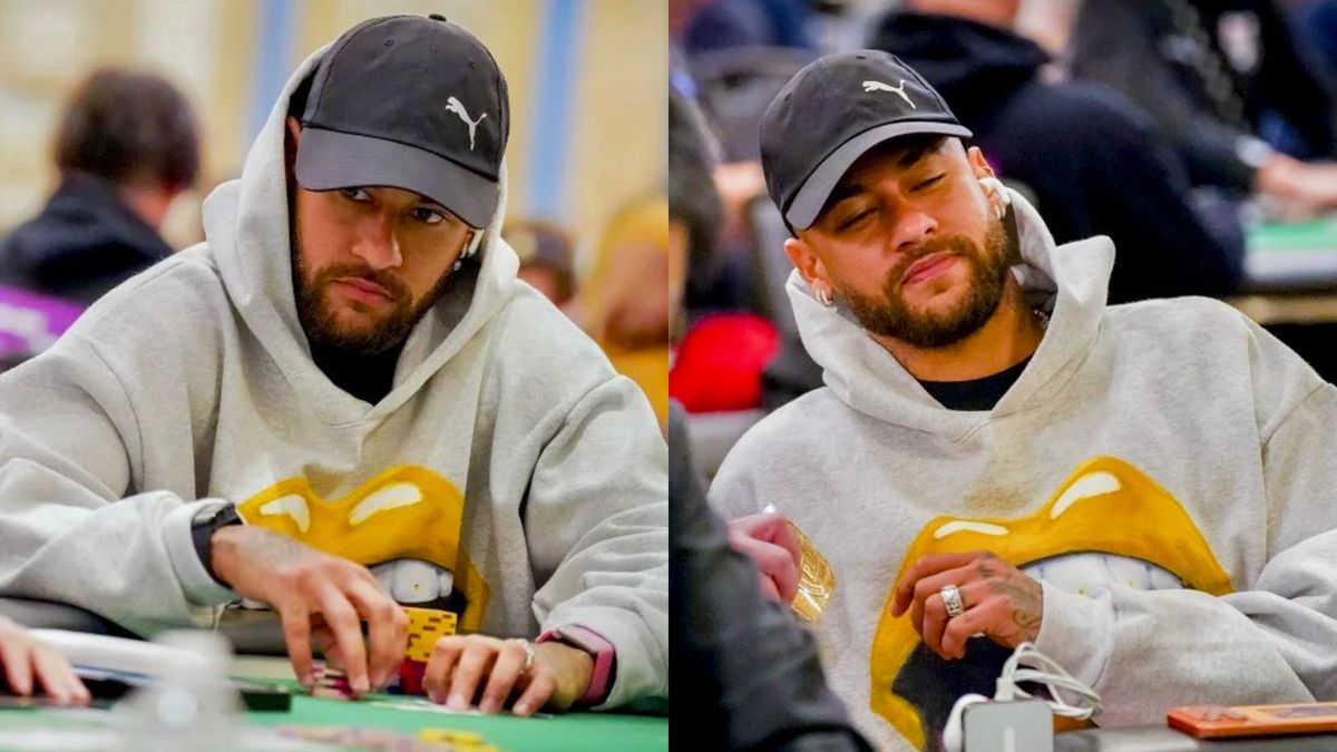 Neymar volvió a estar en el centro de la polémica tras aparecer en un torneo de póker en Las Vegas