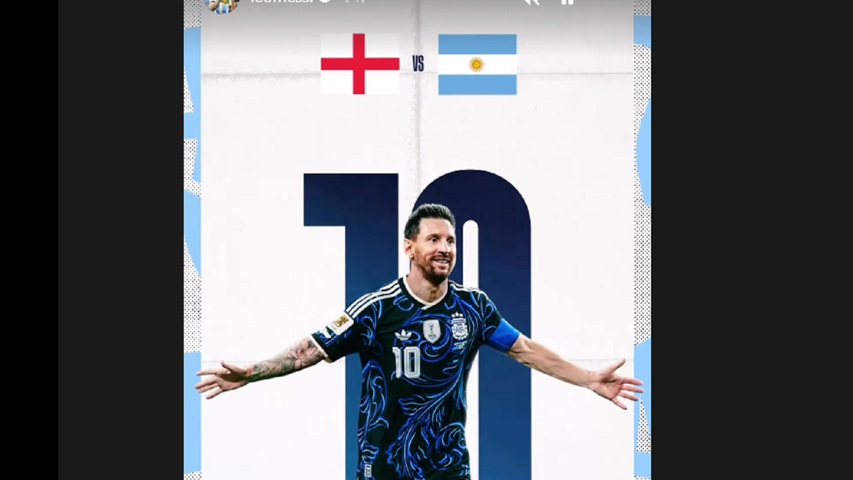 El posteo en las redes sociales de Lionel Messi a horas de la semifinal ante Inglaterra