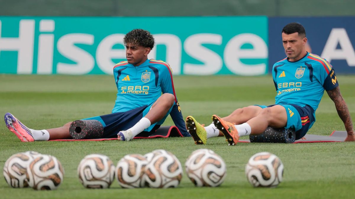 Lamine Yamal y Pedro Porro se entrenaron de manera diferenciada antes de la final con Argentina