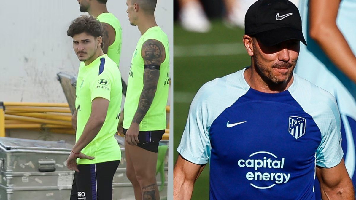 En su reencuentro, Julián Álvarez le comunicó a Diego Simeone que quiere irse del Atlético Madrid