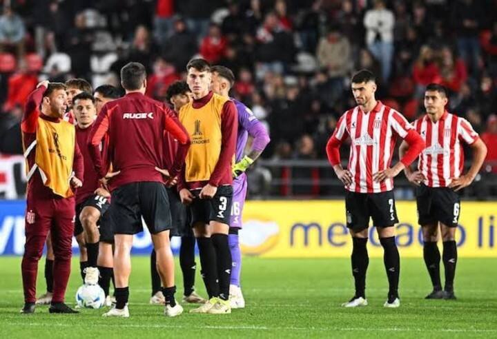 Estudiantes, eliminado ante Flamengo en 2025.