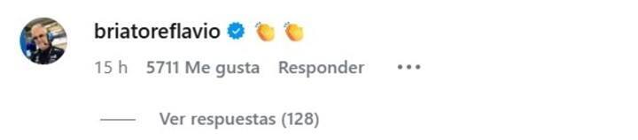 La reacción de Briatore al posteo de Franco Colapinto.