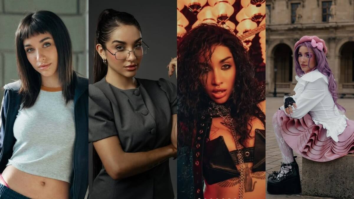 Shanina, Jojo, Maite y Gladys, los cuatro alter egos que componen "Quimera", el último álbum de María Becerra.