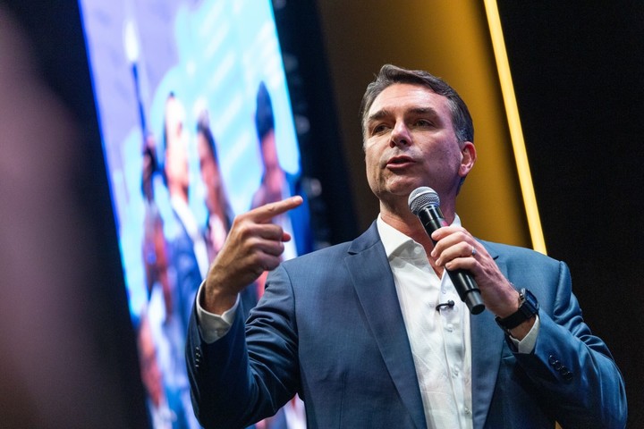 Flavio Bolsonaro, candidato del Partido Liberal y favorito. Foto Bloomberg