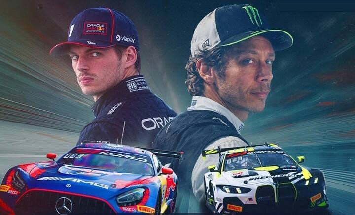 Max Verstappen y Valentino Rossi coincidirán en la última fecha del GT World Challenge Europe. (@gtworldcheu en IG).