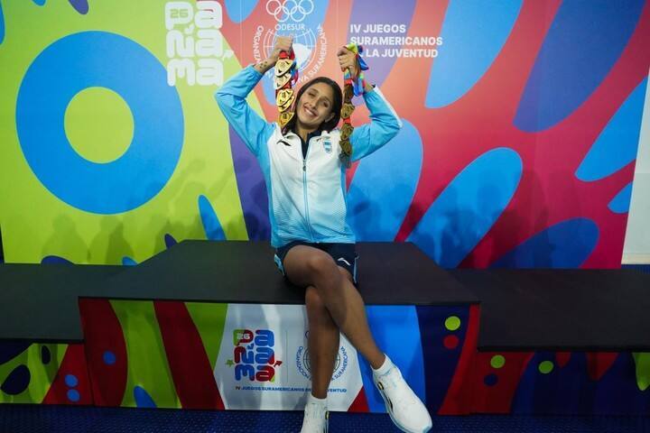 Agostina Hein sigue recolectando medallas.