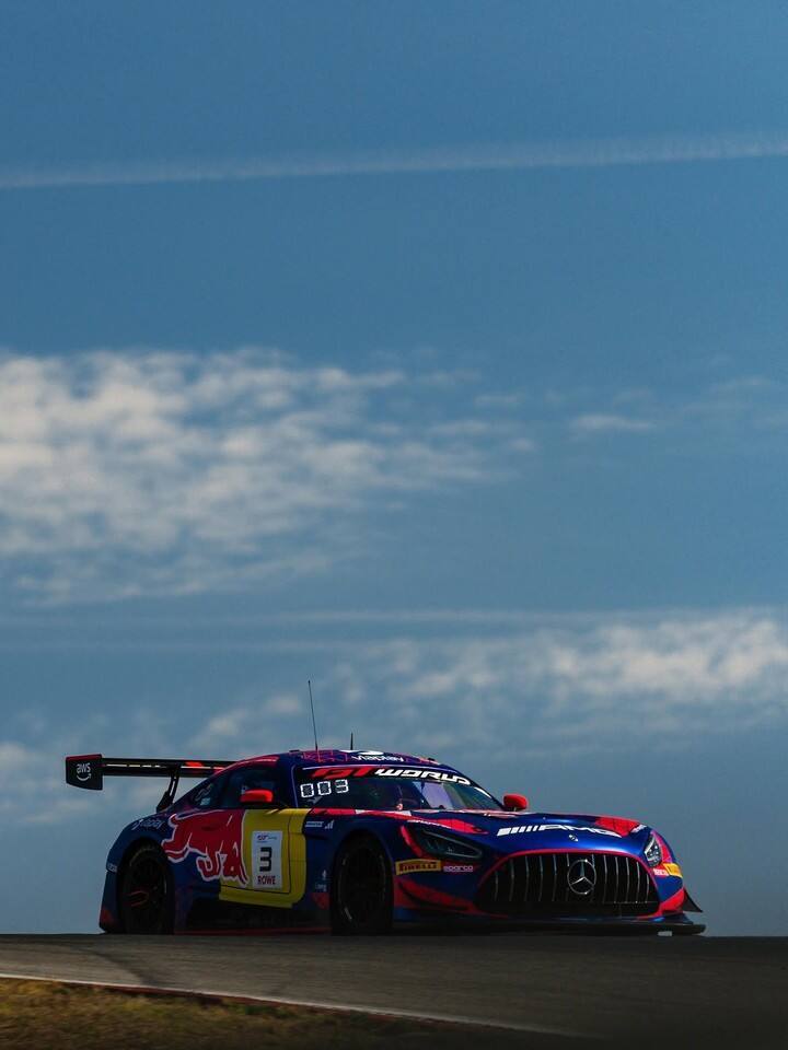 El Mercedes-AMG de Max Verstappen, con los colores de Red Bull, que utilizará este finde en Portimao.
(@verstappencom en IG).