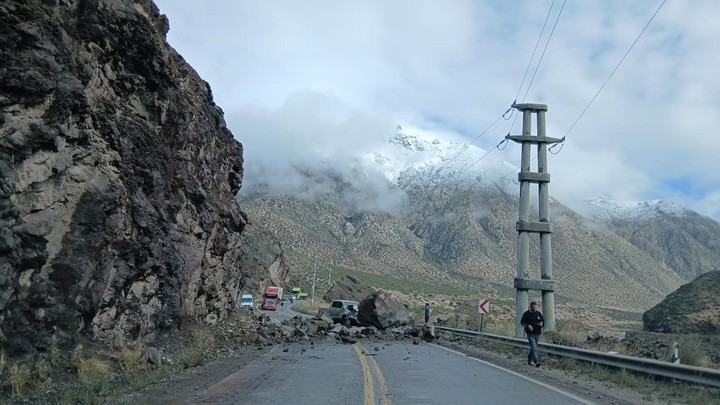 Así quedó la calzada de la ruta este miércoles por la mañana. Foto GNA
