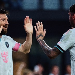 Video: la asistencia de Messi para De Paul en Inter Miami vs New York City