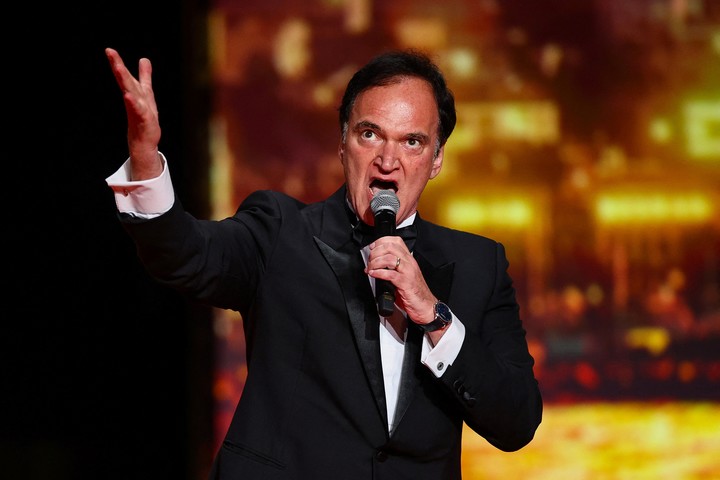Quentin Tarantino, cuando abrió oficialmente la última edición del Festival de Cannes. Foto Reuters
