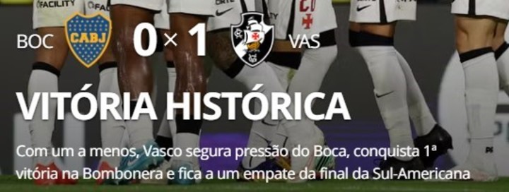 Qué dijeron en Brasil tras el golpe del Vasco da Gama en La Bombonera.