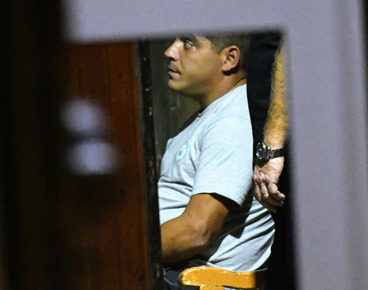 Maximiliano Cabaleyro, el día que se entregó a la Policía, en 2022. Foto Juan José García, archivo